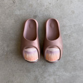 BRAVEST STUDIOS Brown Toe Slides at Gravity NYC